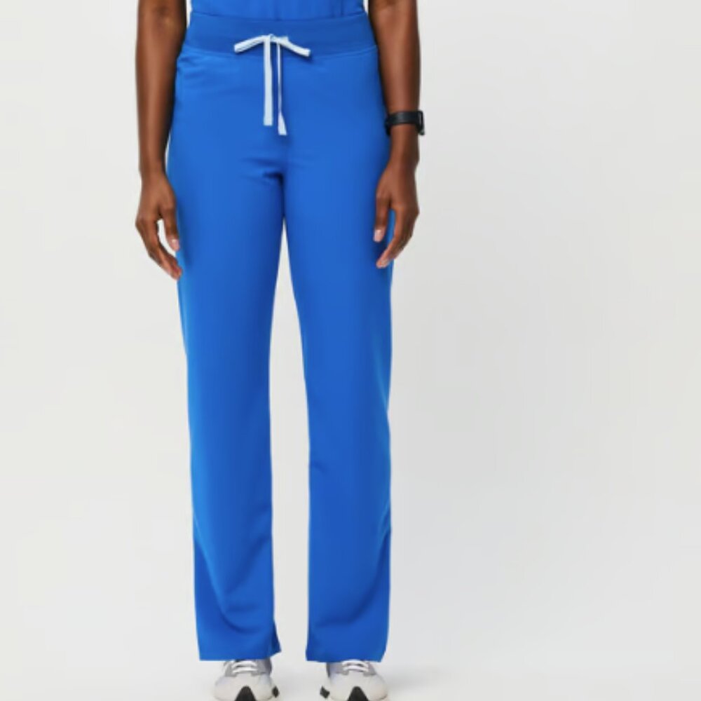 Royal Blue Figs High Waisted Livingston Basic Scrub Pants